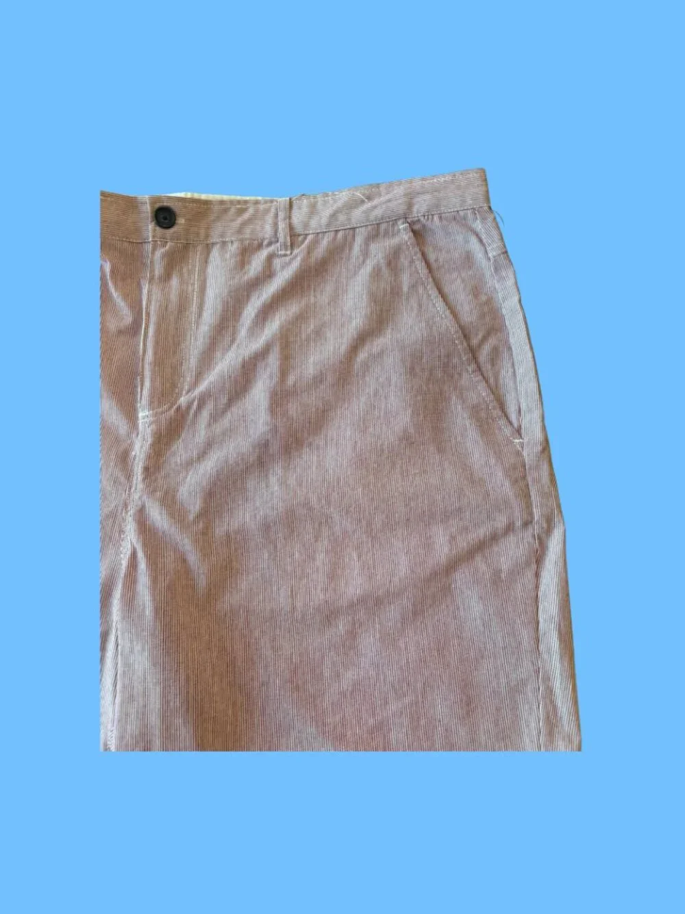 Winston Men’s Size 42 Red White Stripe Cotton Chino Shorts NWT